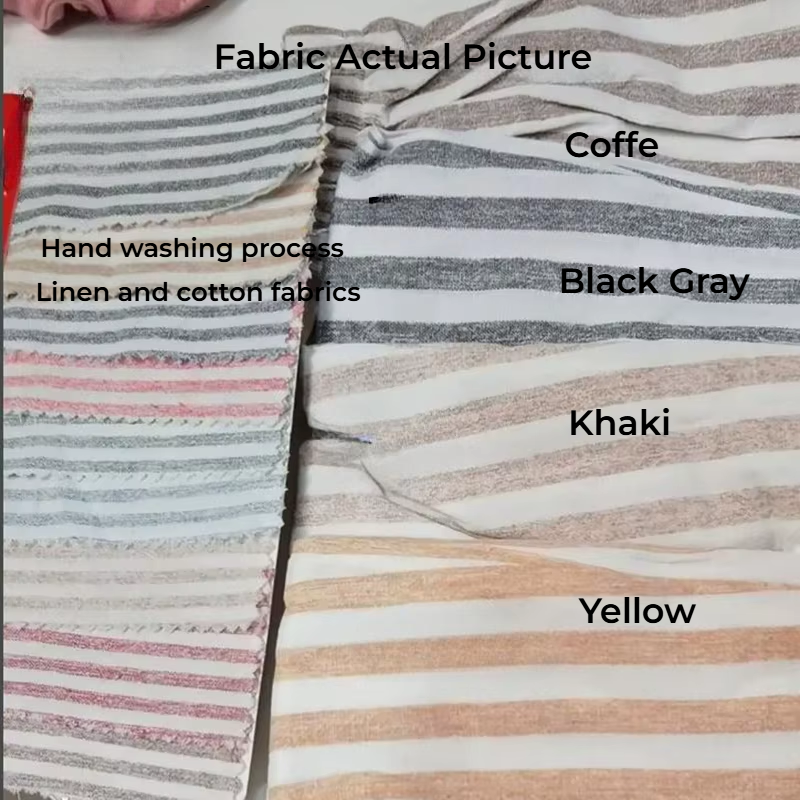 TinyTrend™ Vintage Cotton Stripe Pants – Unisex Casual Trousers with Pockets for Toddlers