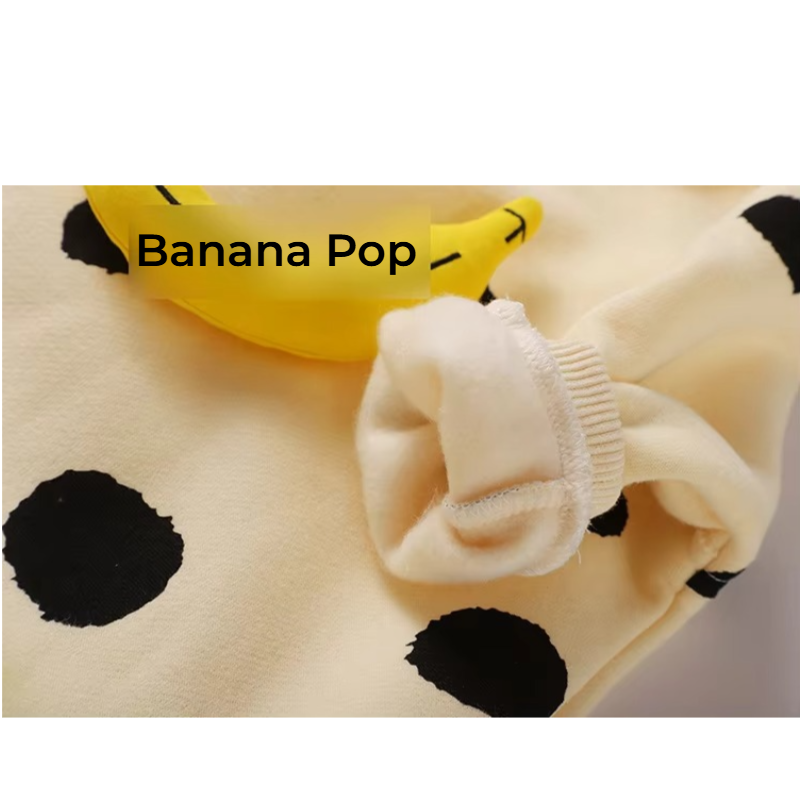 Banana Pop – Spring Cotton Romper for Babies