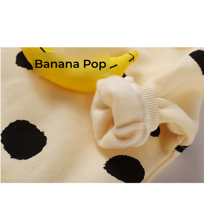 Banana Pop – Spring Cotton Romper for Babies